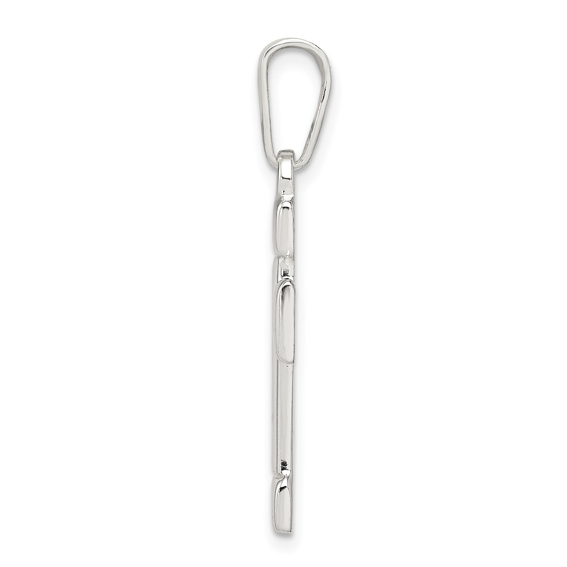 Sterling Silver 925 Cross Pendant with Polished Finish