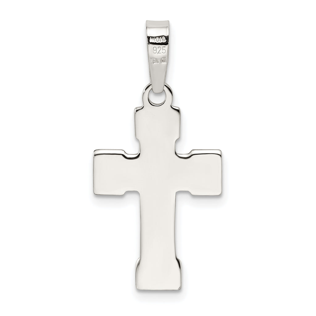 Sterling Silver 925 Cross Pendant with Polished Finish