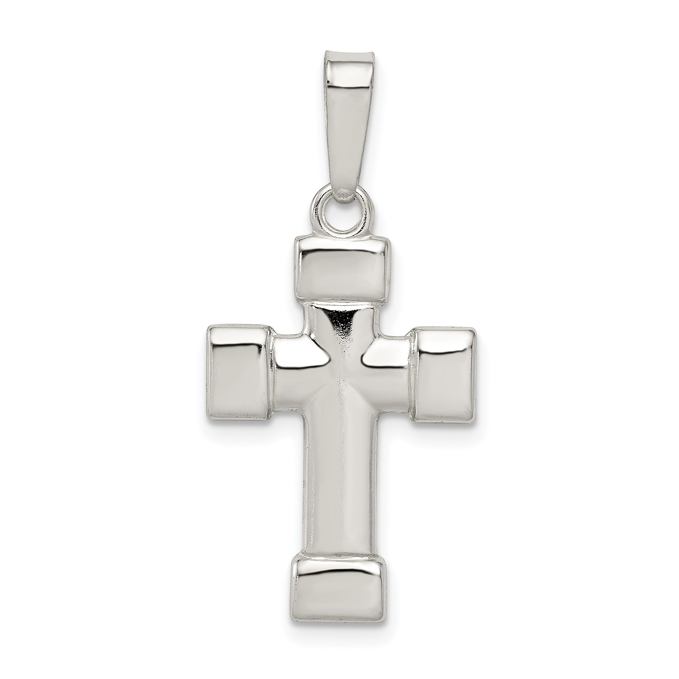 Sterling Silver Polished Cross Pendant Main image