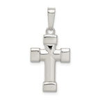 Sterling Silver Polished Cross Pendant