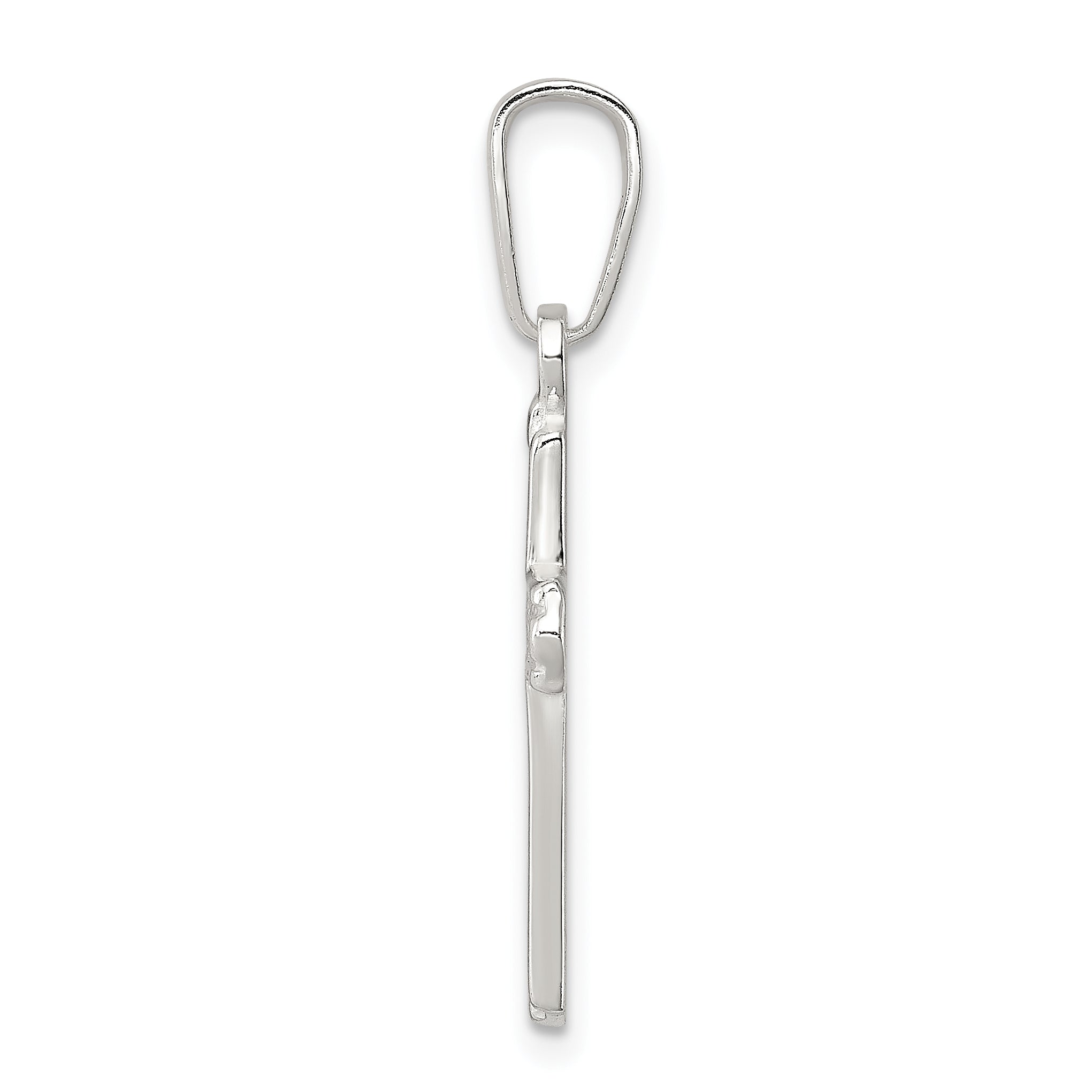 Sophia Jewelers Sterling Silver 925 Cross Pendant with Polished Anti-Tarnish Finish