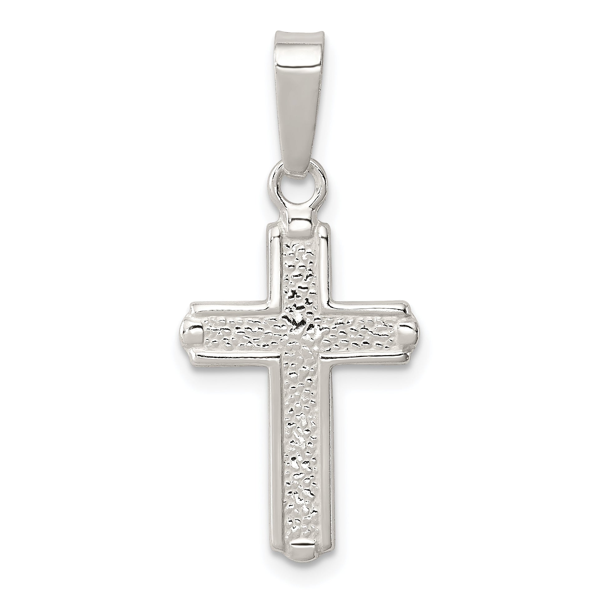 Sterling Silver Polished Cross Pendant Main image