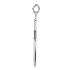 Sophia Jewelers Sterling Silver Cross Pendant with Polished Satin Finish
