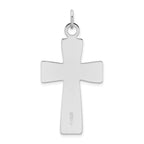 Sophia Jewelers Sterling Silver Cross Pendant with Polished Satin Finish