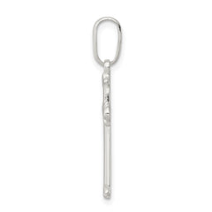 Sophia Jewelers Sterling Silver Polished Cross Pendant with Anti-Tarnish Finish