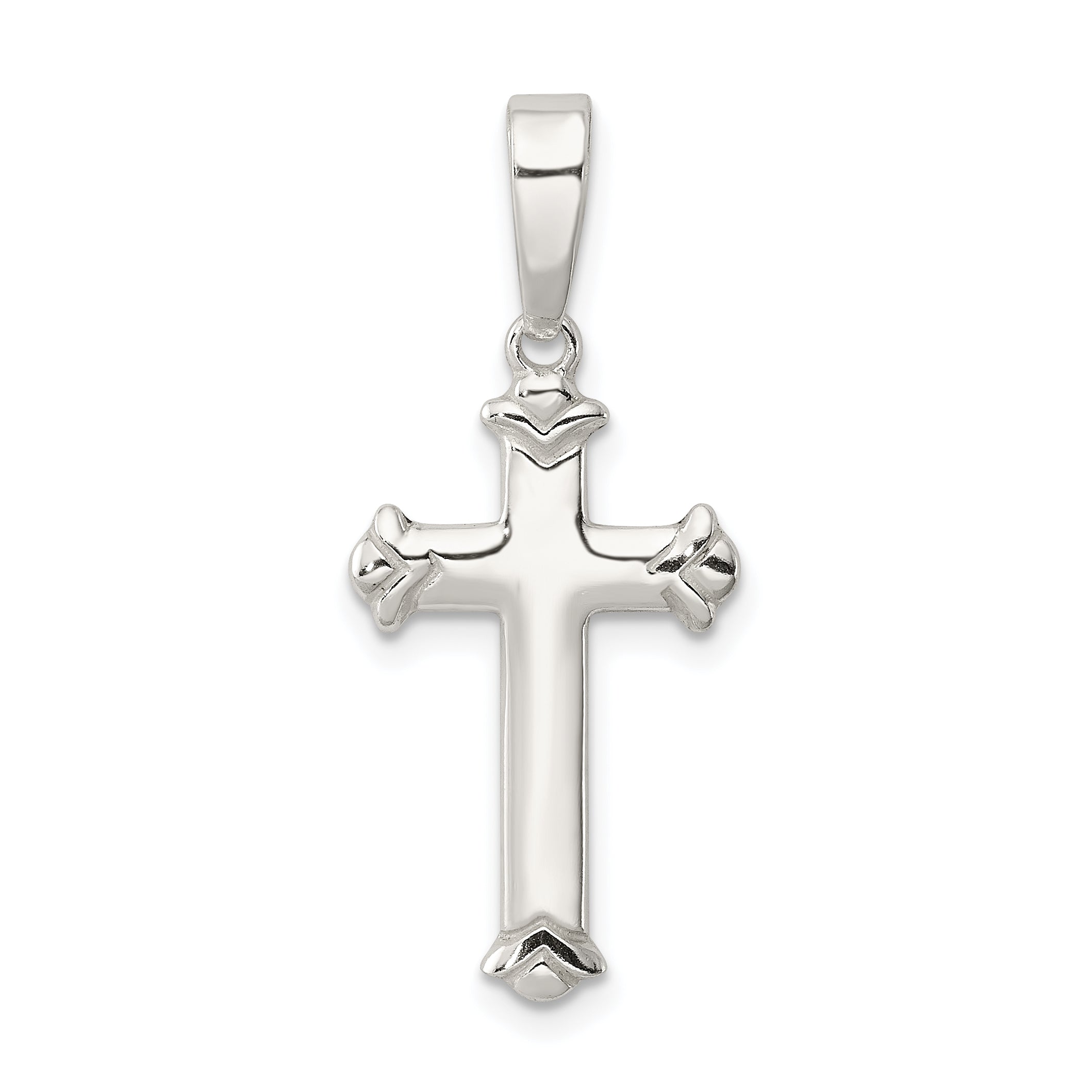 Sterling Silver Polished Cross Pendant Main image