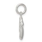 Sterling Silver Baseball Glove & Bat Charm Polished Solid Anti-Tarnish