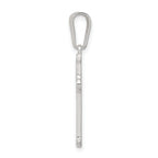Sterling Silver 925 Cross Pendant with Polished Textured Finish