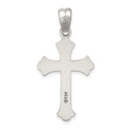 Sterling Silver 925 Antiqued Cross Pendant Solid Vintage Elegance