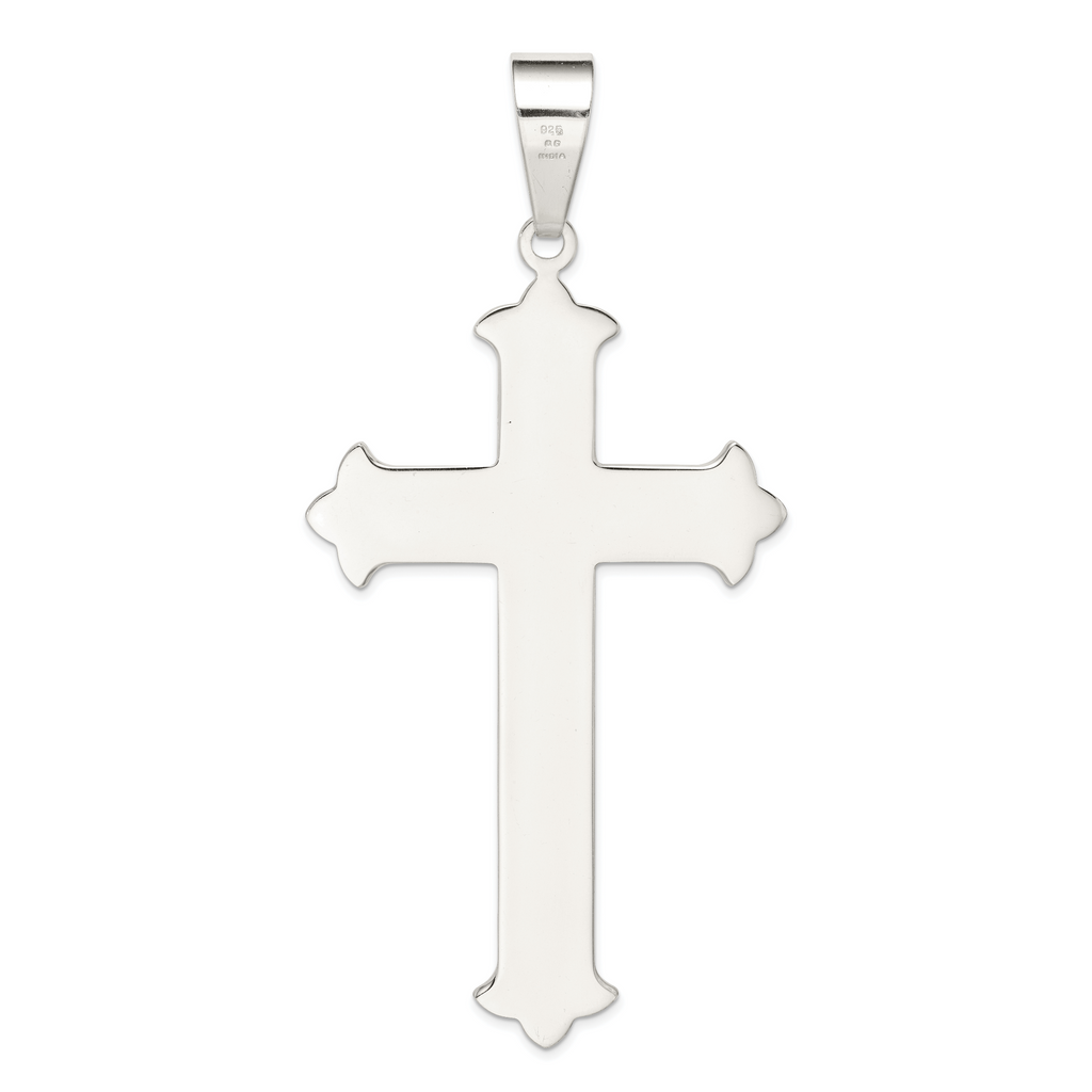 Sterling Silver 925 Cross Pendant with Polished Finish Elegant Design