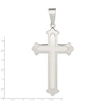 Sterling Silver 925 Cross Pendant with Polished Finish Elegant Design