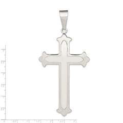 Sterling Silver 925 Cross Pendant with Polished Finish Elegant Design