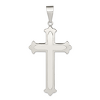 Sterling Silver Polished Cross Pendant