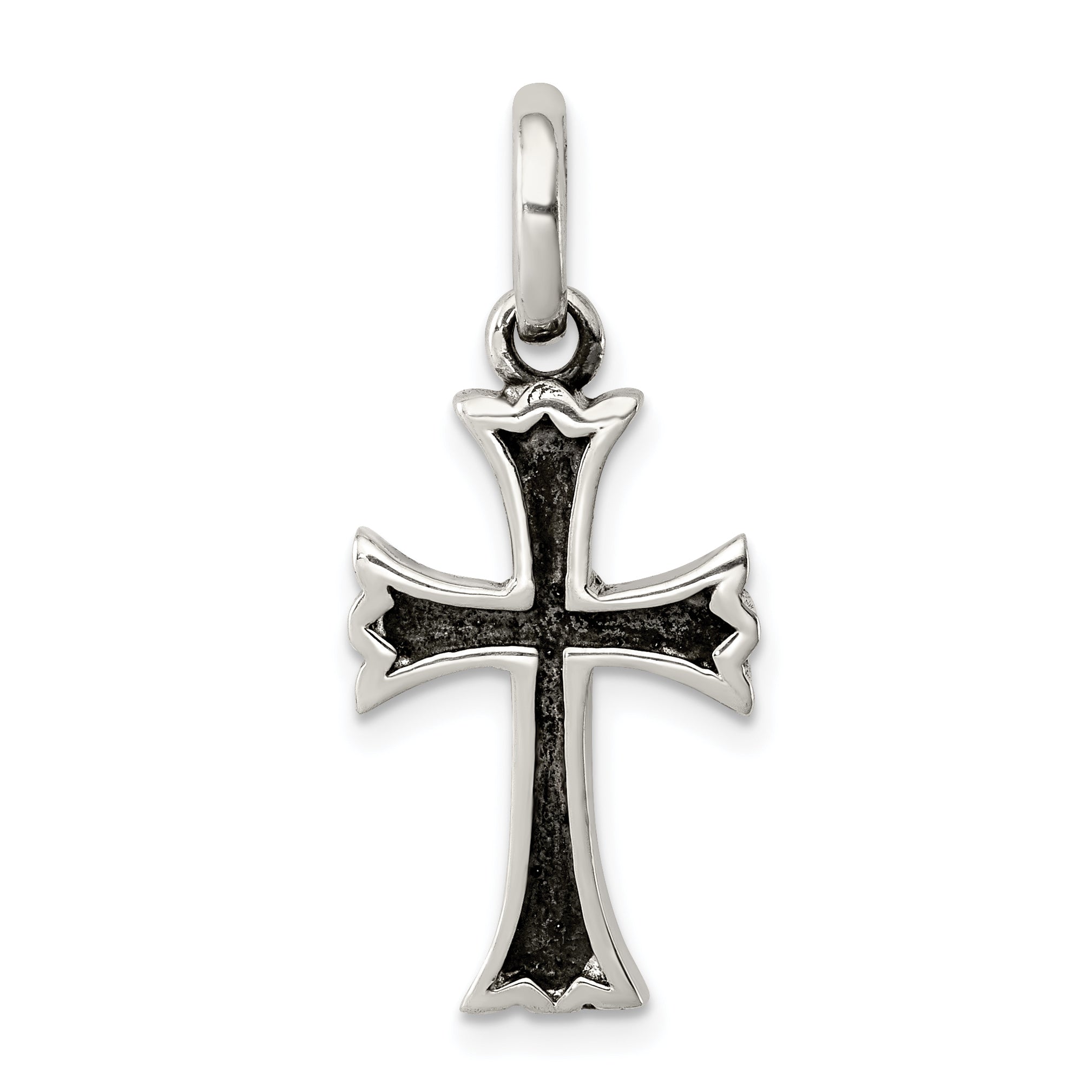 Sterling Silver Antiqued Cross Pendant Main image