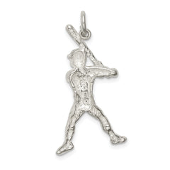 Sterling Silver Baseball Batter Charm