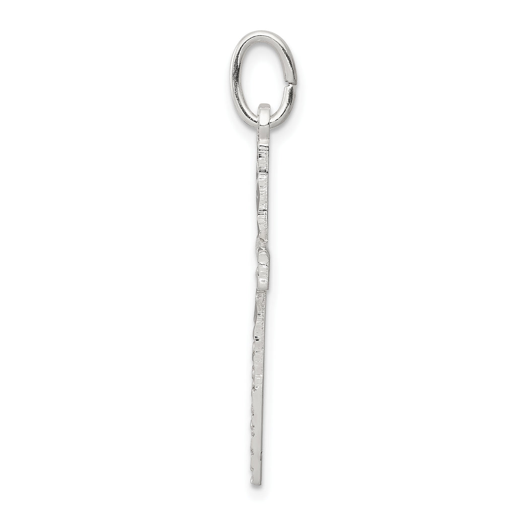 Sterling Silver 925 Cross Pendant with Anti-Tarnish Finish