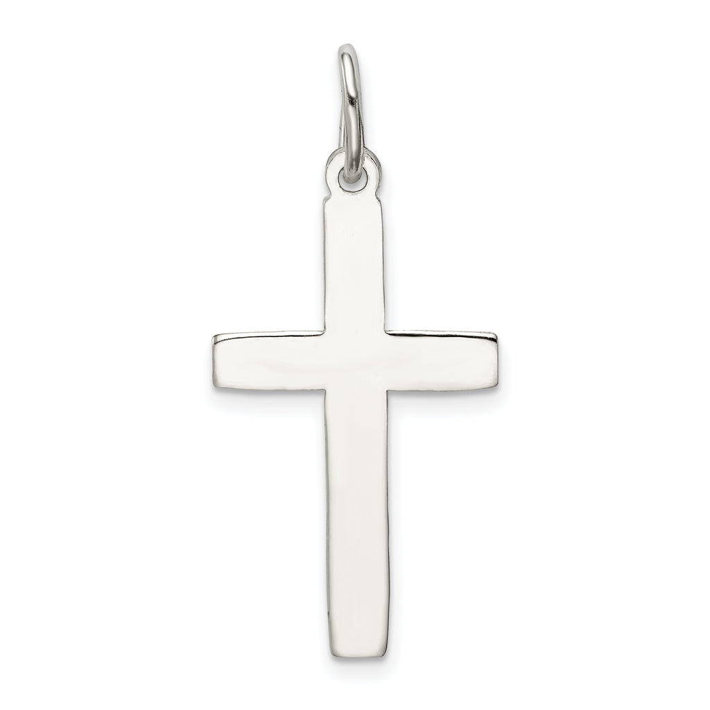 Sterling Silver 925 Cross Pendant with Anti-Tarnish Finish