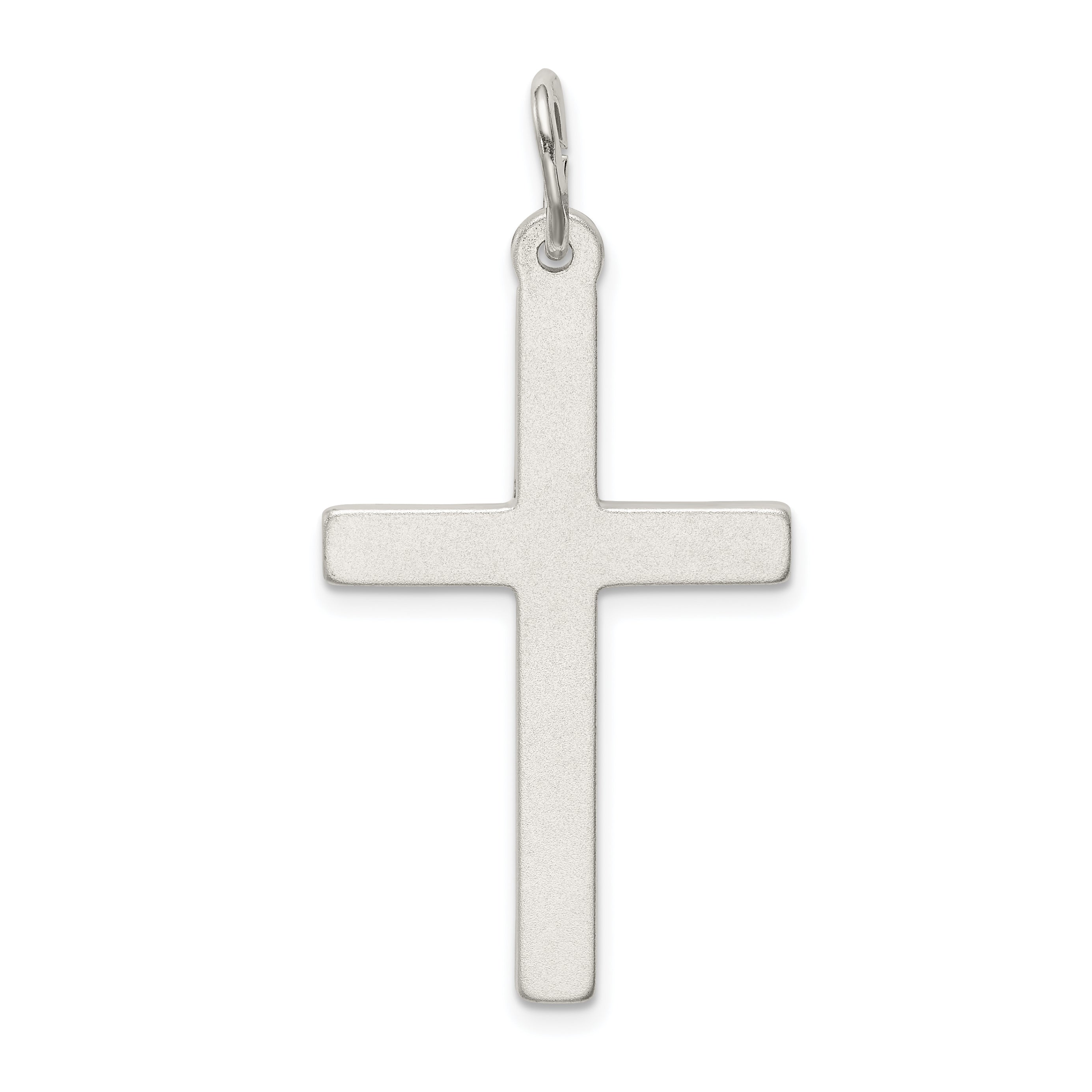 Sterling Silver 925 Cross Pendant with Anti-tarnish Solid Design