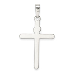 Sterling Silver 925 INRI Cross Pendant with Polished Anti-Tarnish Finish
