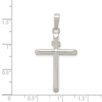 Sterling Silver 925 INRI Cross Pendant with Polished Anti-Tarnish Finish