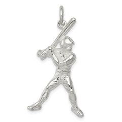 Sterling Silver Baseball Batter Charm