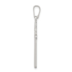 Sterling Silver 925 Polished INRI Cross Pendant Anti-Tarnish Finish