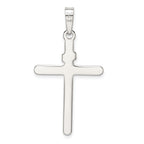 Sterling Silver 925 Polished INRI Cross Pendant Anti-Tarnish Finish