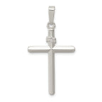 Sterling Silver Polished INRI Cross Pendant