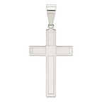 Sterling Silver Polished Cross Pendant