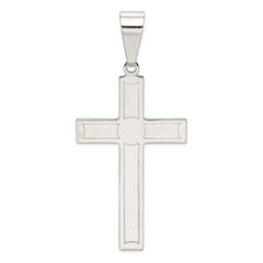 Sterling Silver Polished Cross Pendant