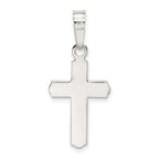 Sterling Silver 925 Cross Pendant with Polished Anti-Tarnish Finish