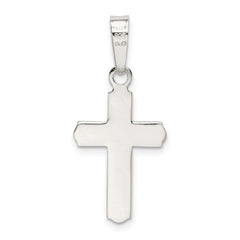 Sterling Silver 925 Cross Pendant with Polished Anti-Tarnish Finish