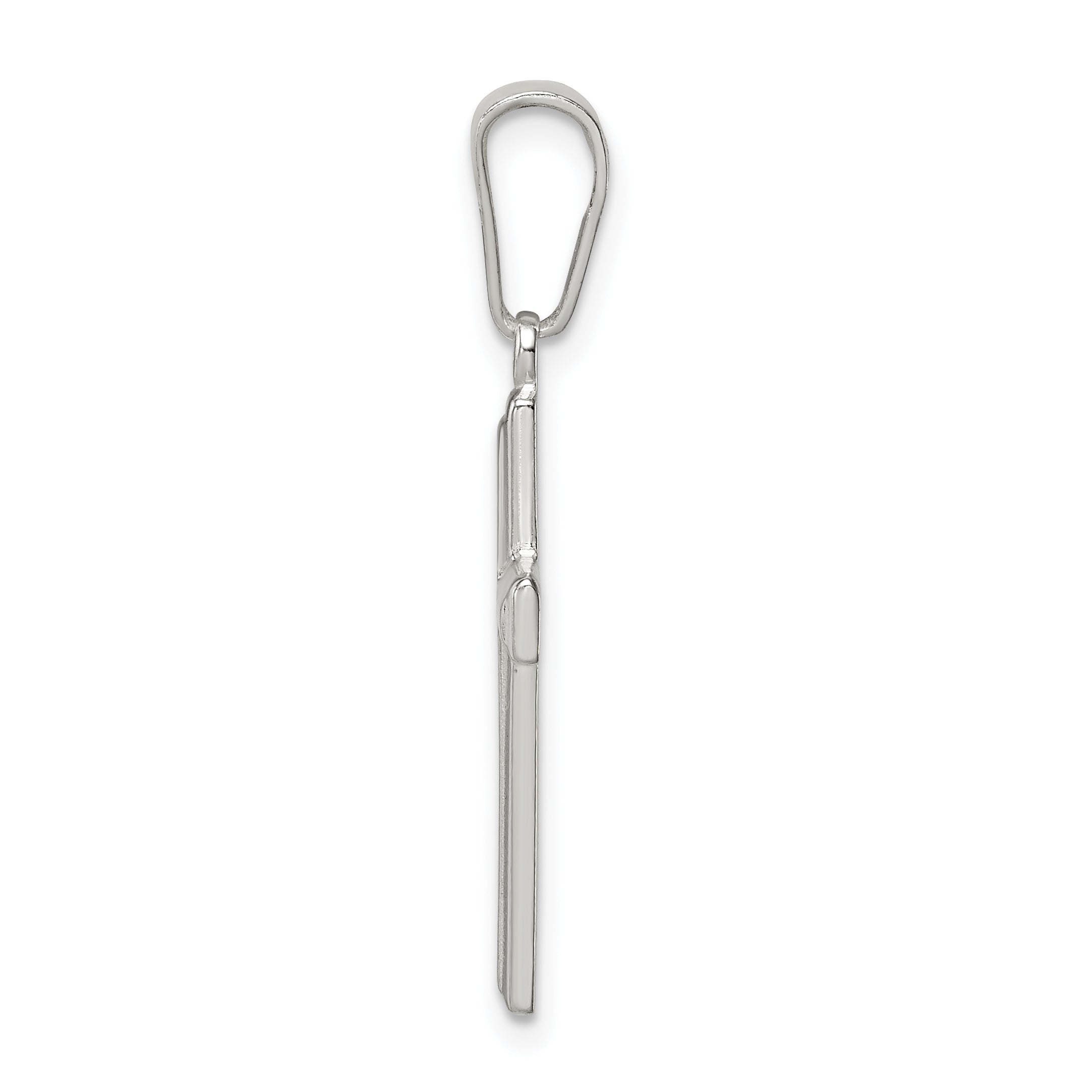 Sophia Jewelers 925 Sterling Silver Polished Cross Pendant Elegant and Anti-Tarnish