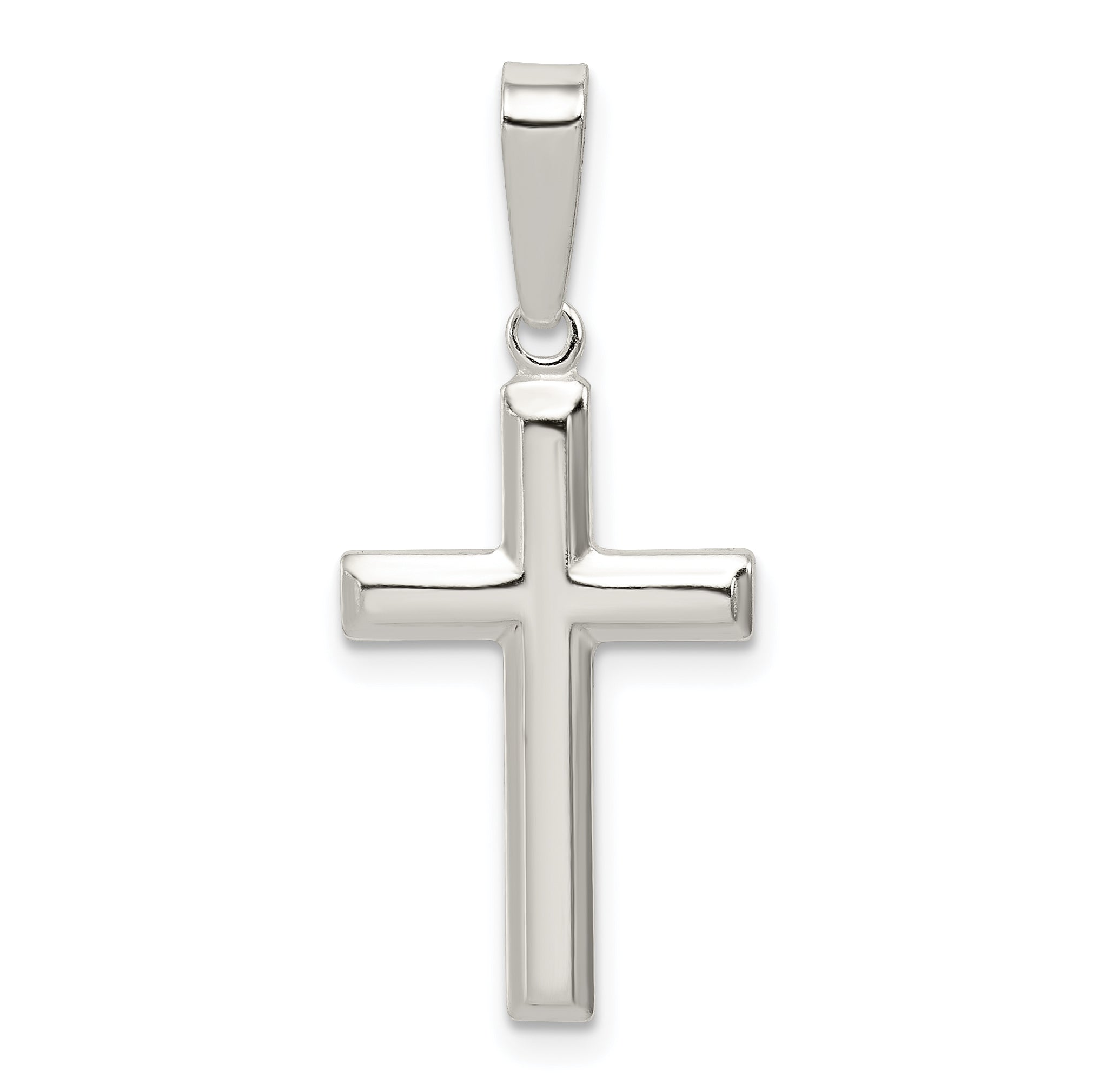 Sterling Silver Polished Cross Pendant Main image