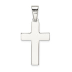 Sophia Jewelers Sterling Silver 925 Polished Cross Pendant with Anti-Tarnish Finish