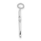 Sophia Jewelers 925 Sterling Silver CZ Cross Pendant Polished Elegant Design