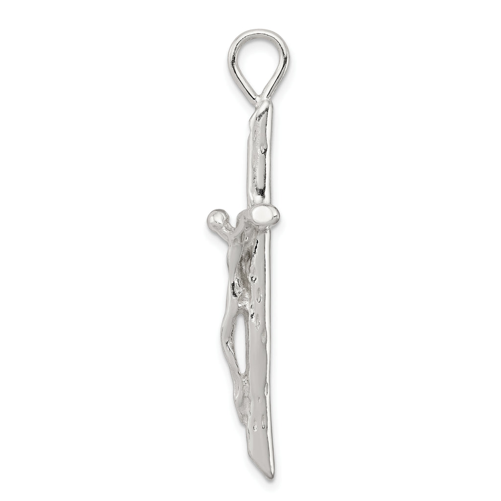 Sterling Silver 925 Crucifix Pendant with Polished Anti-Tarnish Finish