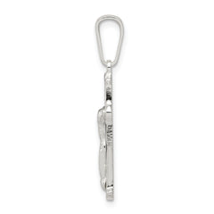 Sterling Silver 925 Polished Crucifix Pendant with Anti-Tarnish Finish