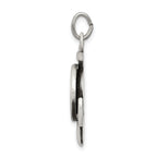 Sterling Silver 925 St Christopher Anchor Pendant Antiqued Finish