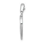 Sterling Silver 925 Heart Pendant with Mustard Seed Rhodium-Plated