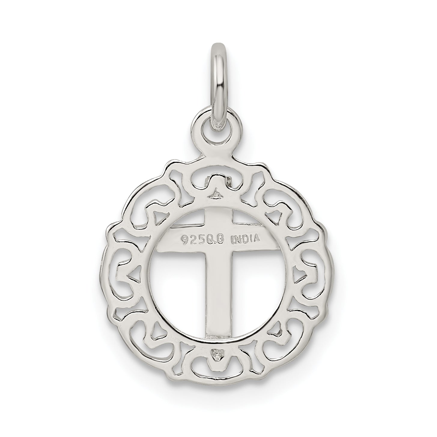Sophia Jewelers 925 Sterling Silver Cross Pendant with Polished Finish