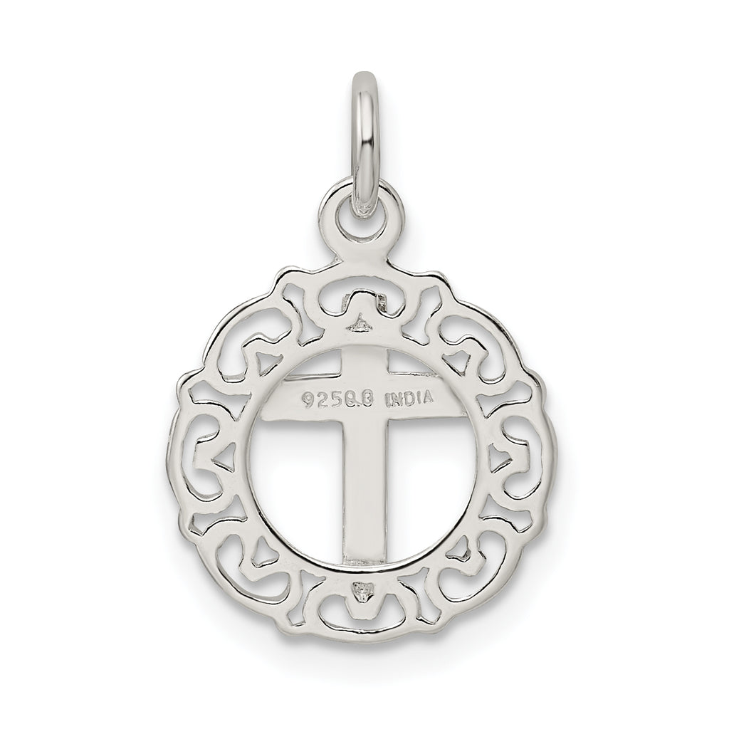 Sophia Jewelers 925 Sterling Silver Cross Pendant with Polished Finish