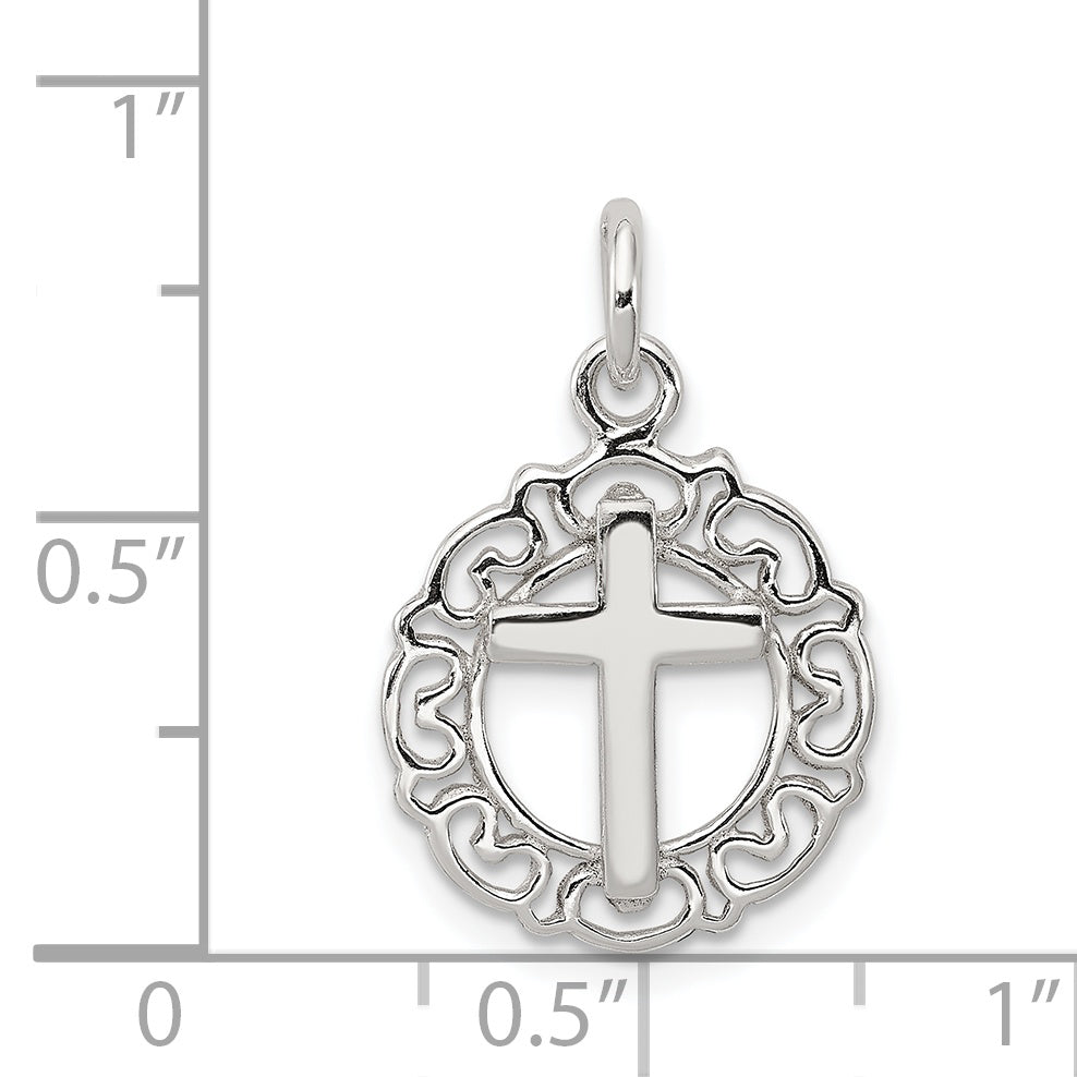 Sophia Jewelers 925 Sterling Silver Cross Pendant with Polished Finish