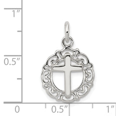 Sophia Jewelers 925 Sterling Silver Cross Pendant with Polished Finish
