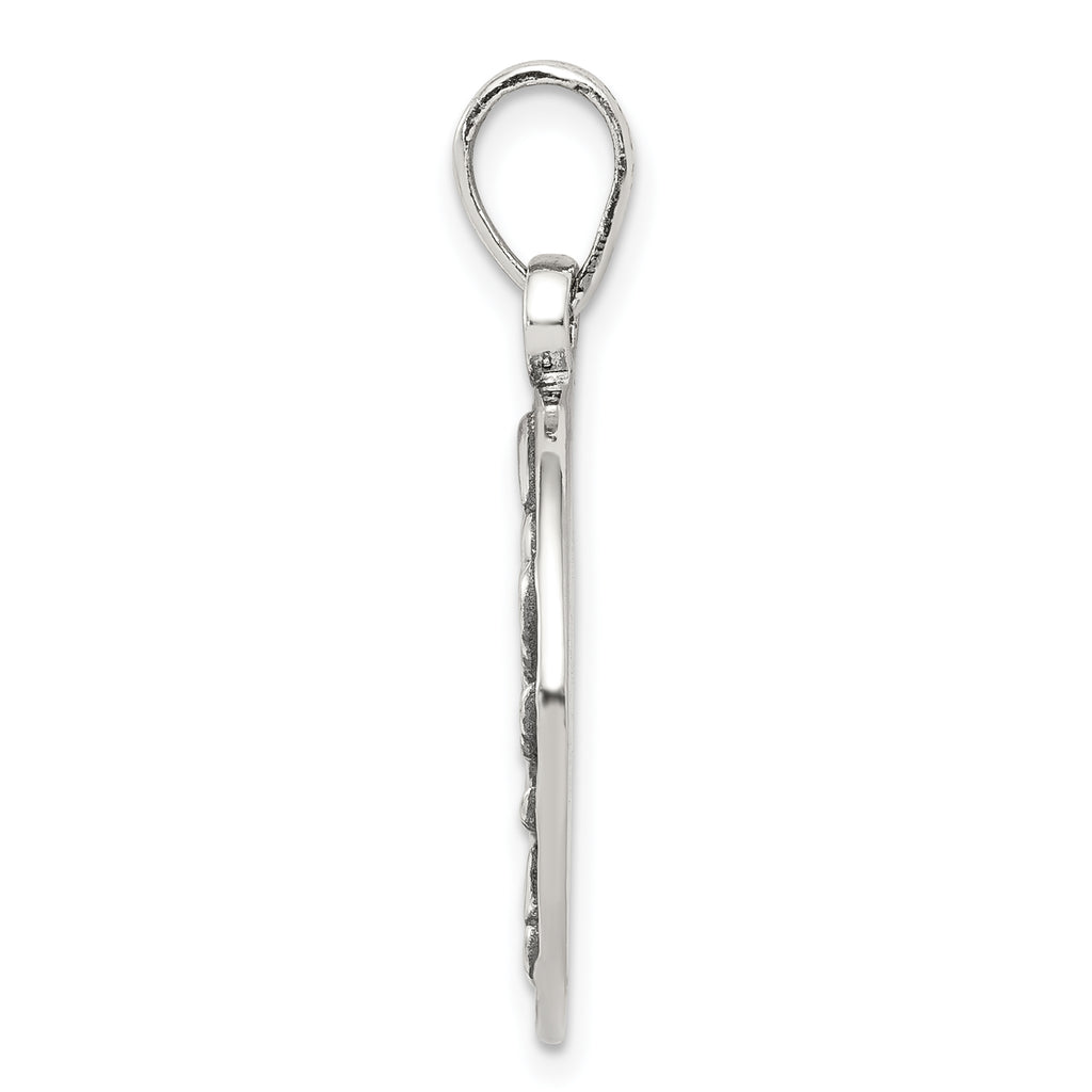 Sterling Silver 925 Cancer Zodiac Pendant with Antique Finish Elegant Design
