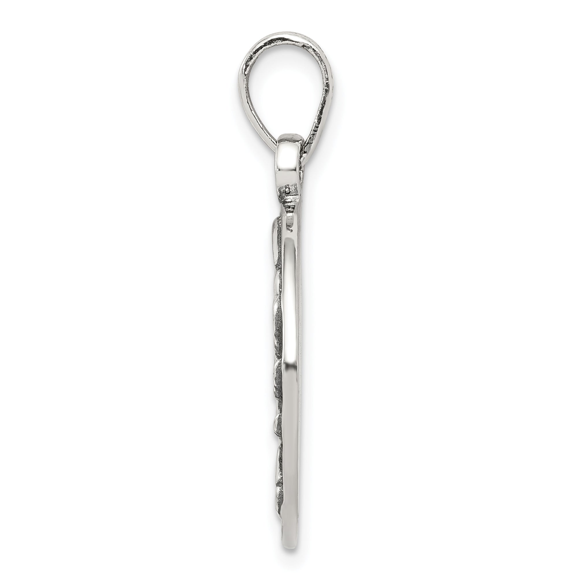 Sterling Silver 925 Cancer Zodiac Pendant with Antique Finish Elegant Design