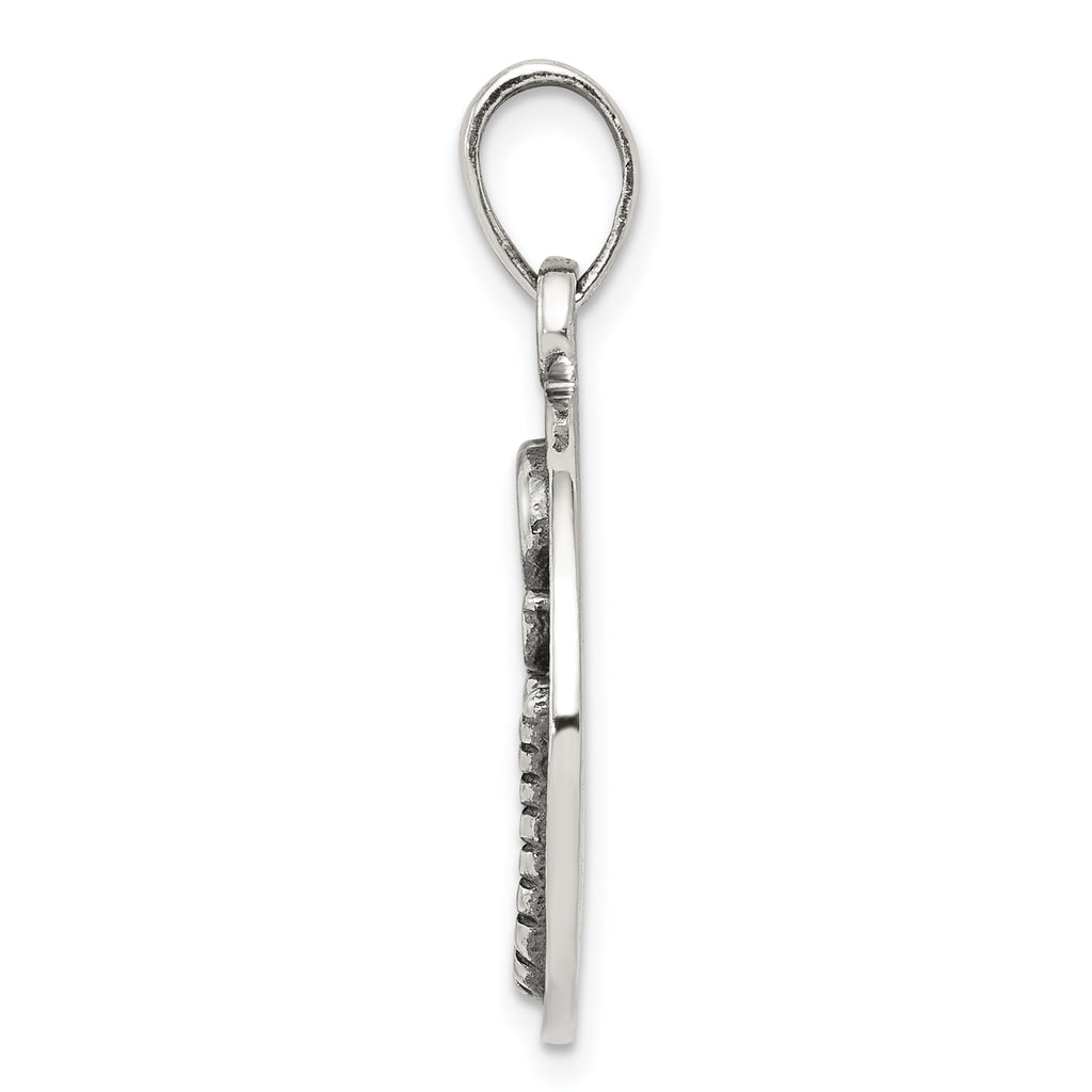 Sophia Jewelers Sterling Silver Scorpio Zodiac Pendant with Antique Finish