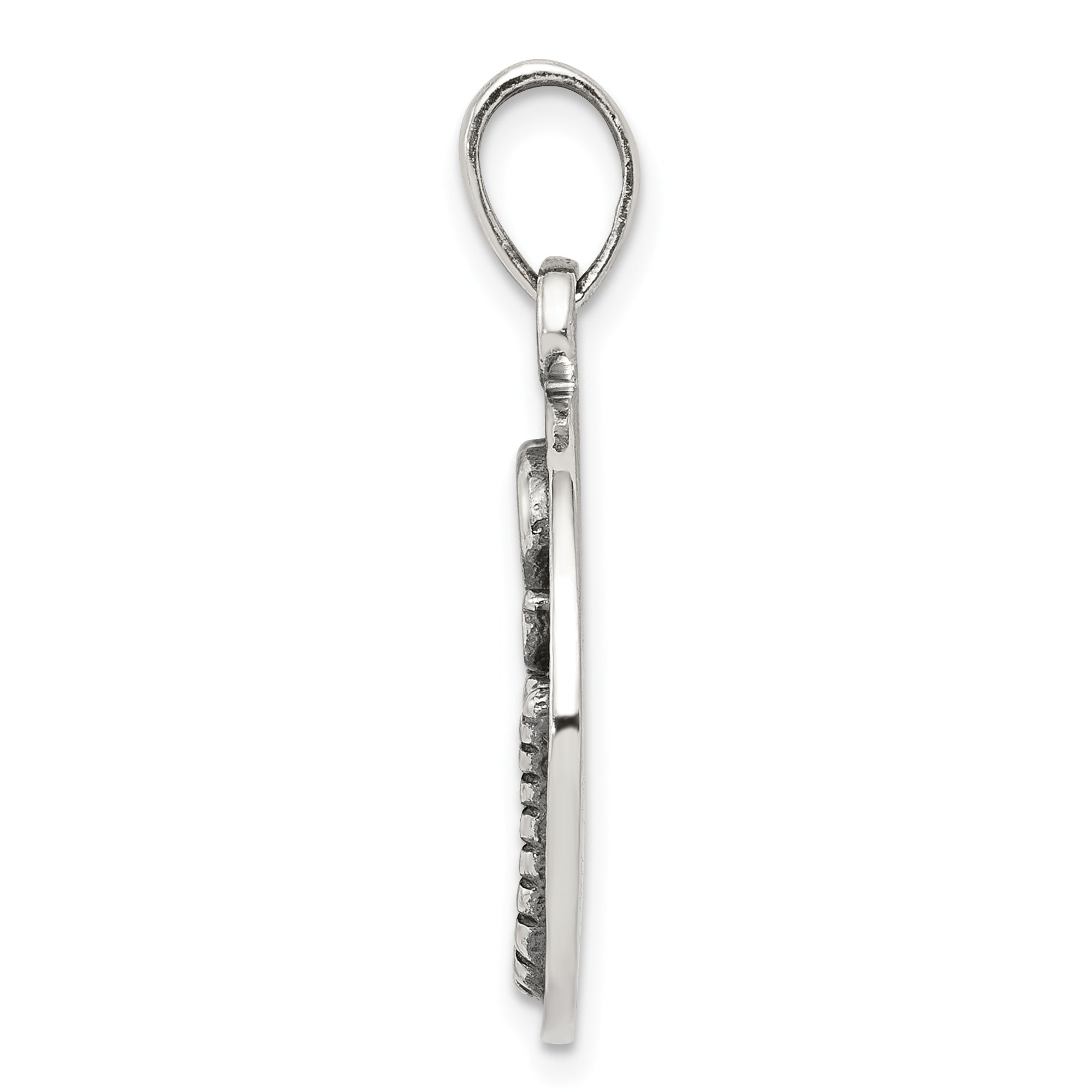 Sophia Jewelers Sterling Silver Scorpio Zodiac Pendant with Antique Finish