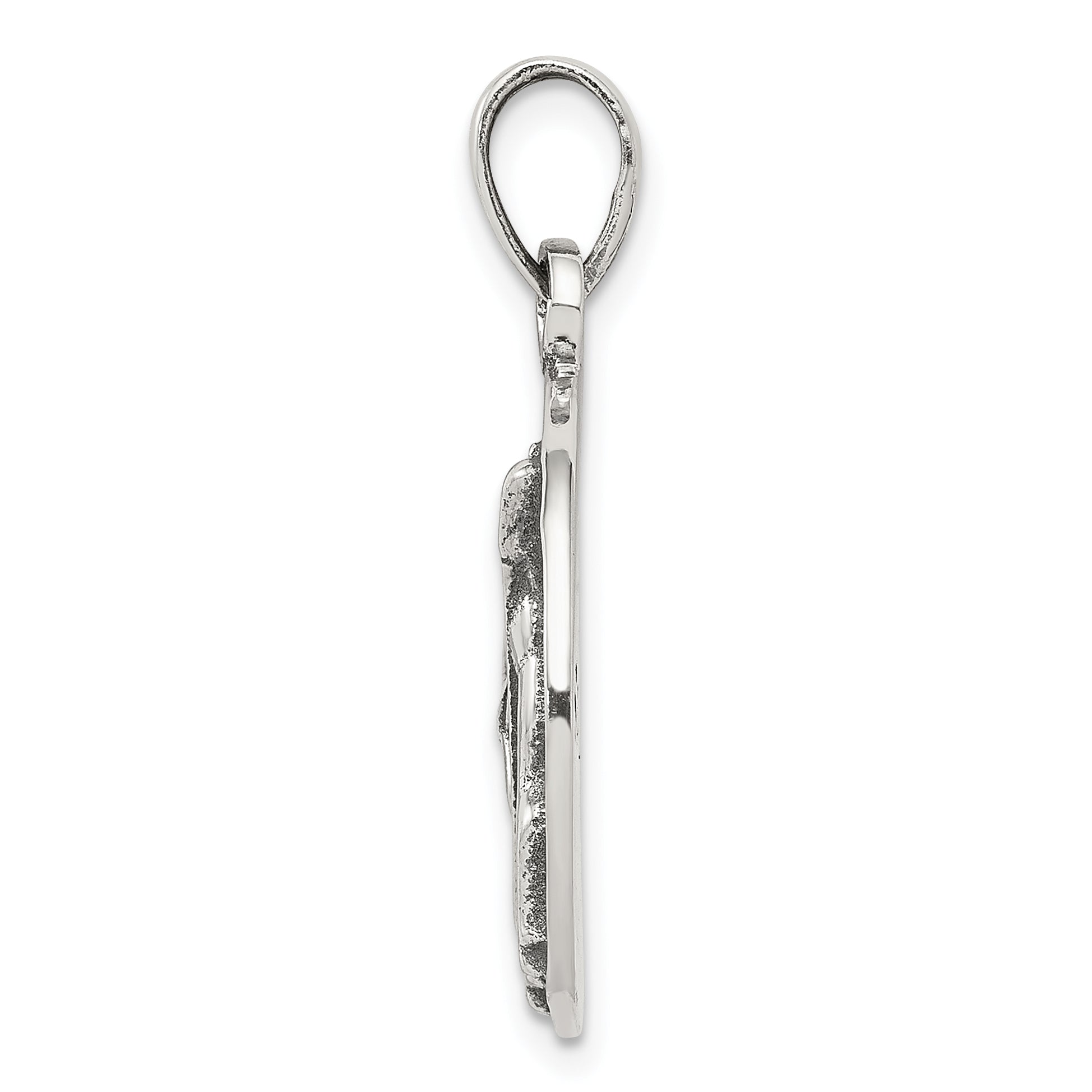 Sterling Silver 925 Zodiac Pendant with Polished Antique Finish Secondary image