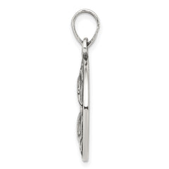 Antique Finish Sterling Silver Pisces Zodiac Pendant by Sophia Jewelers